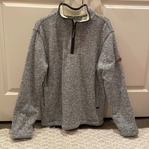 Orvis mens 1/4 zip classic collection lined pullover